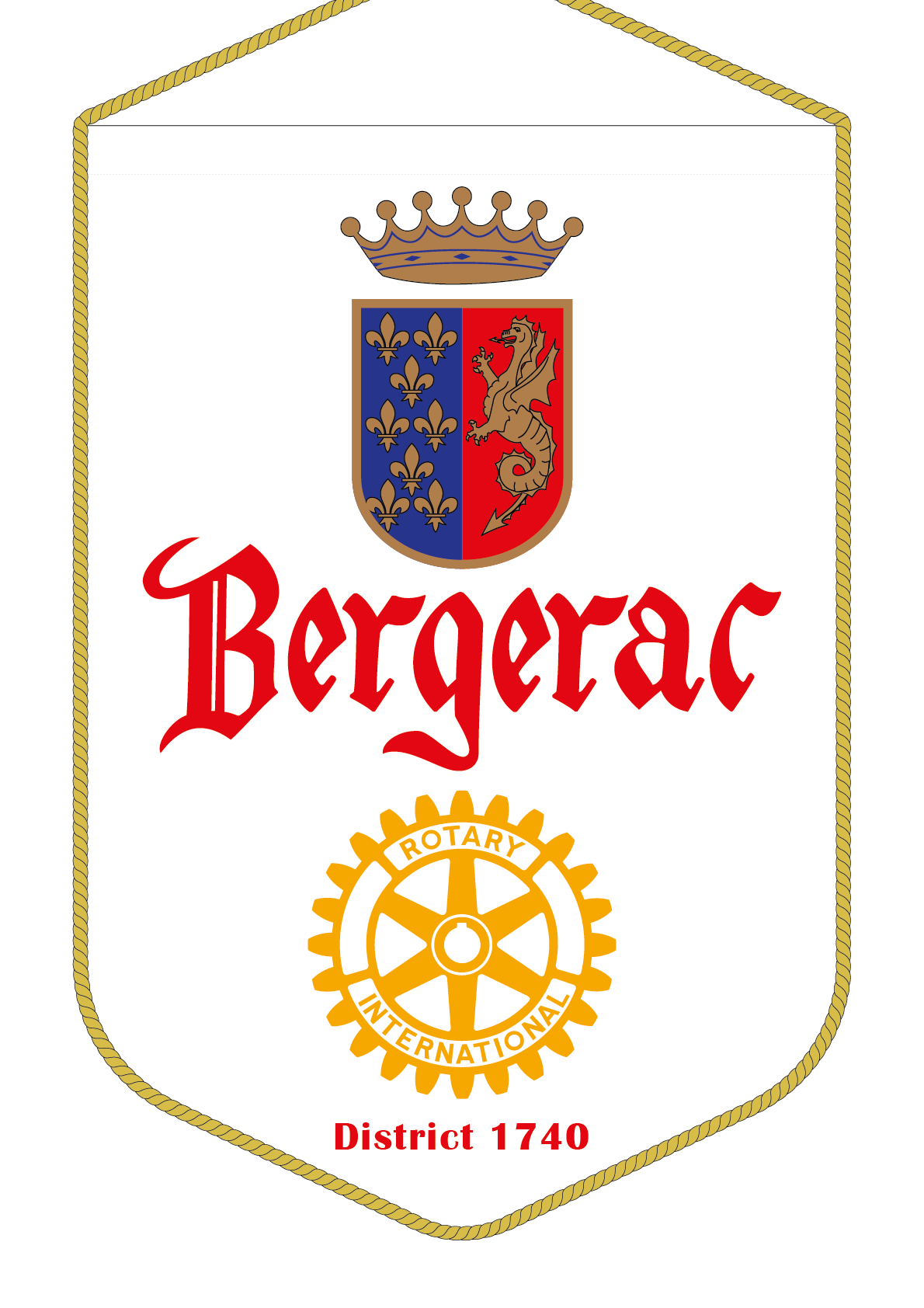 FANION ROTARY CLUB BERGERAC