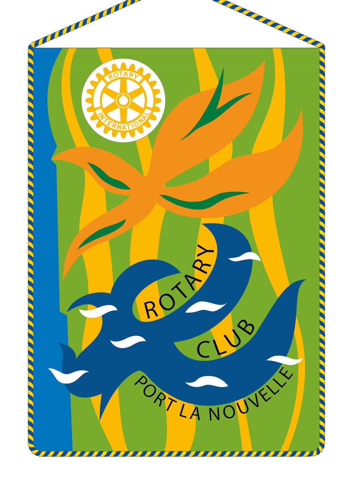 FANION ROTARY CLUB PORT LA NOUVELLE