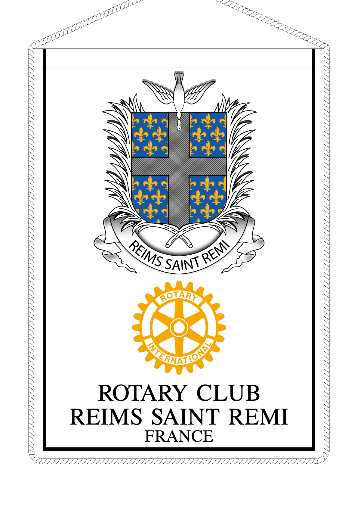 FANION ROTARY CLUB REIMS SAINT REMI